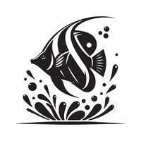Simple Black Moorish Idol Silhouette for Websites vector