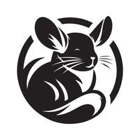 Chinchilla Silhouette for Web Elements vector