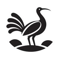 Tinamou Silhouette for Nature-Themed Branding vector