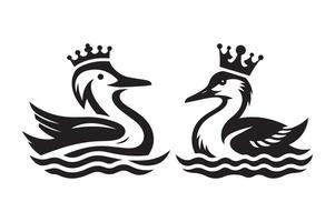 High-Resolution King Eider Black for Websites vector