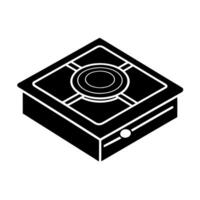 Stove Silhouette for Web and Print vector
