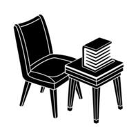 Modern Reading Table Graphic vector