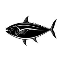 Bold Skipjack Silhouette for Professional Art vector
