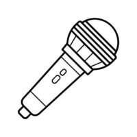 Studio Microphone Black for Creative Use vector