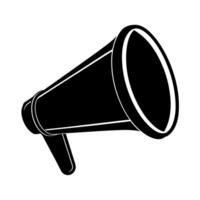 Versatile Megaphone Black for All Design Projects vector