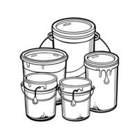 Paint Buckets for Web Design vector