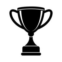 Flat Design Trophy Black vector