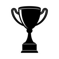 Black Trophy Design vector