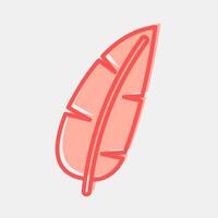 Icon banana. Plant leaves elements. Icon in two tone style. vector