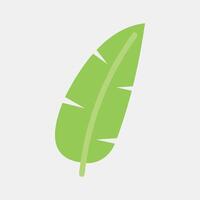 Icon banana. Plant leaves elements. Icon in flat style. vector