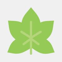 Icon grape. Plant leaves element. Icon in flat style. vector