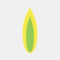 Icon sansevieria. Plant leaves elements. Icon in flat style. vector