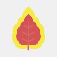 Icon miana. Plant leaves elements. Icon in flat style. vector