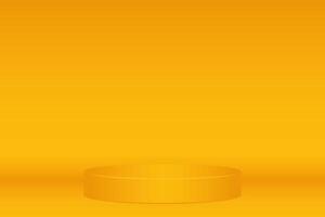 Abstract gradient color podium for product vector