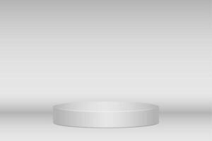 Abstract grey color podium for product vector