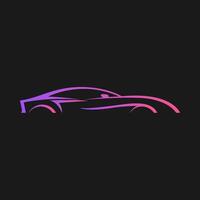 Super car gradient design vector