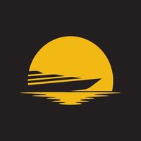 Cruise ship design vector