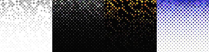 Geometrical diagonal square pattern collection vector