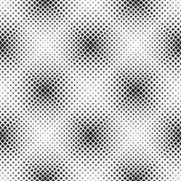 Geometrical seamless square pattern background - black and white abstract design from diagonal squares vector