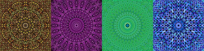 Seamless sacred geometry pattern set vector