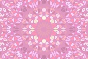 Pink color abstract dynamic petal mosaic landing page background vector