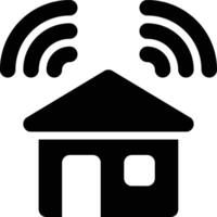 Smart Home, System, Internet of Things Glyph Solid Icon vector