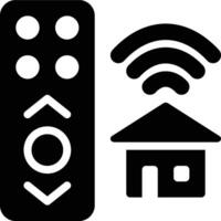 Remote Control, Smart Home, Home Control Glyph Solid Icon vector