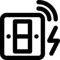 Smart Switch, Switch, Button Outline Icon vector