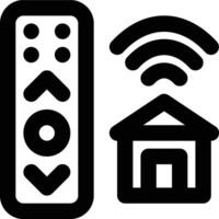 Remote Control, Smart Home, Home Control Outline Icon vector