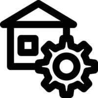 Home Automation, Smart Home Outline Icon vector