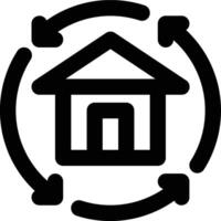Home Automation, Domotics, Smart Home Outline Icon vector