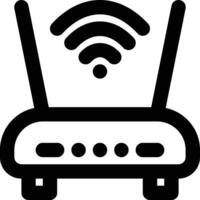 Router, Wireless Router, Wifi Router Outline Icon vector
