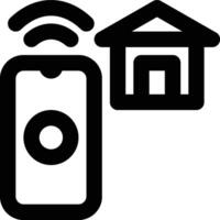 Smart Home, Smart House, Remote Control Outline Icon vector