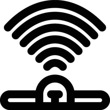 Sensors, Signal, Detector Outline Icon vector