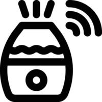 Smart Humidifier, Smart Appliances, Humidifier Outline Icon vector