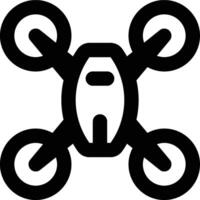 Drone, Quadcopter, Aerial Outline Icon vector