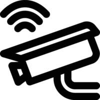 Smart, CCTV, Camera Outline Icon vector