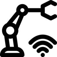 Smart Factory, Smart Manufacture, Smart Industries Outline Icon vector
