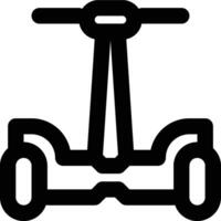 Hoverboard, Smart, Balance Wheel Outline Icon vector