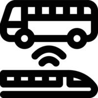 Smart Transport, Smart Mobility, Mobility Outline Icon vector