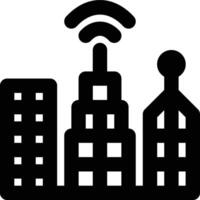 Smart City, Smart Cities, Intelligent City Outline Icon vector