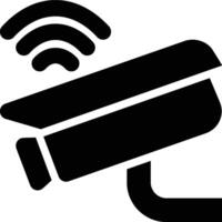 Smart, CCTV, Camera Glyph Solid Icon vector