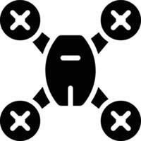 Drone, Quadcopter, Aerial Glyph Solid Icon vector