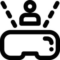 Avatar, Virtual Reality, VR Glasses Outline Icon vector