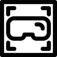 Aspect Ratio, Scaling, Screen Ratio Outline Icon vector