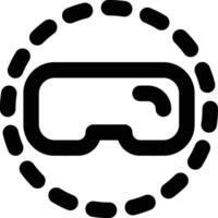 Metaverse, VR Platform, Virtual Reality Outline Icon vector
