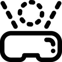Virtual Reality, Glasses, VR Outline Icon vector