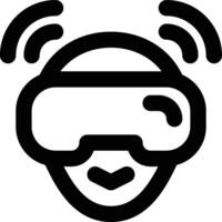 Immersive, Immersion, Virtual Reality Outline Icon vector