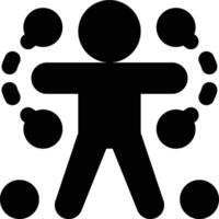 Motion Tracking, Motion Detection, Motion Detecting Glyph Solid Icon vector