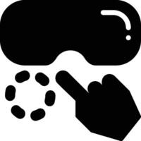 Mixed Reality, MR, Virtual Reality Glyph Solid Icon vector
